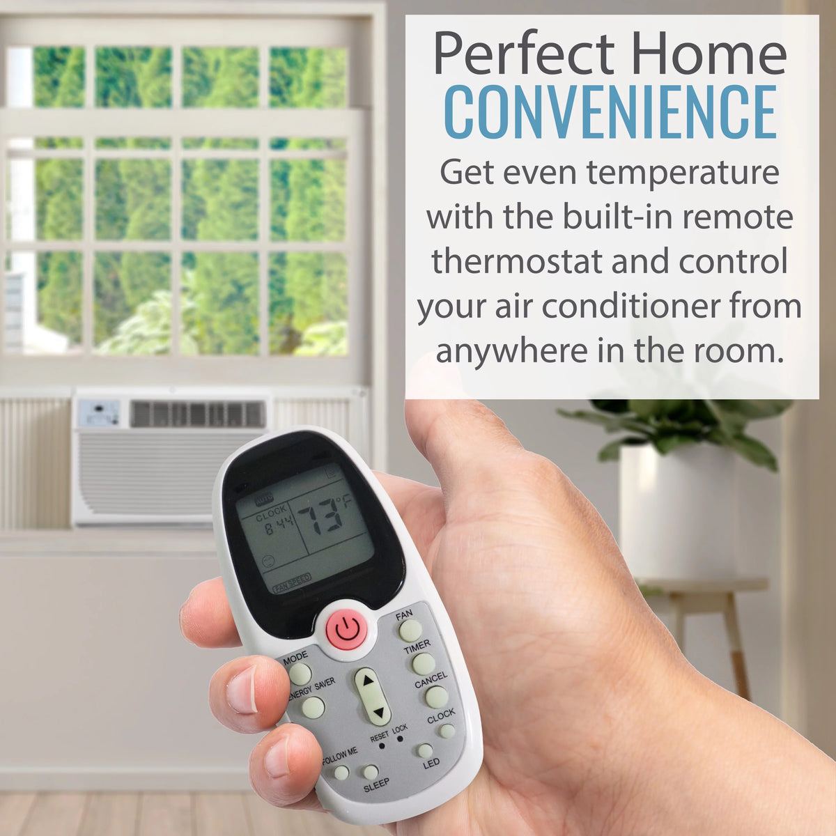12,000 BTU 230-V Window Air Conditioner with Heater, White S40520