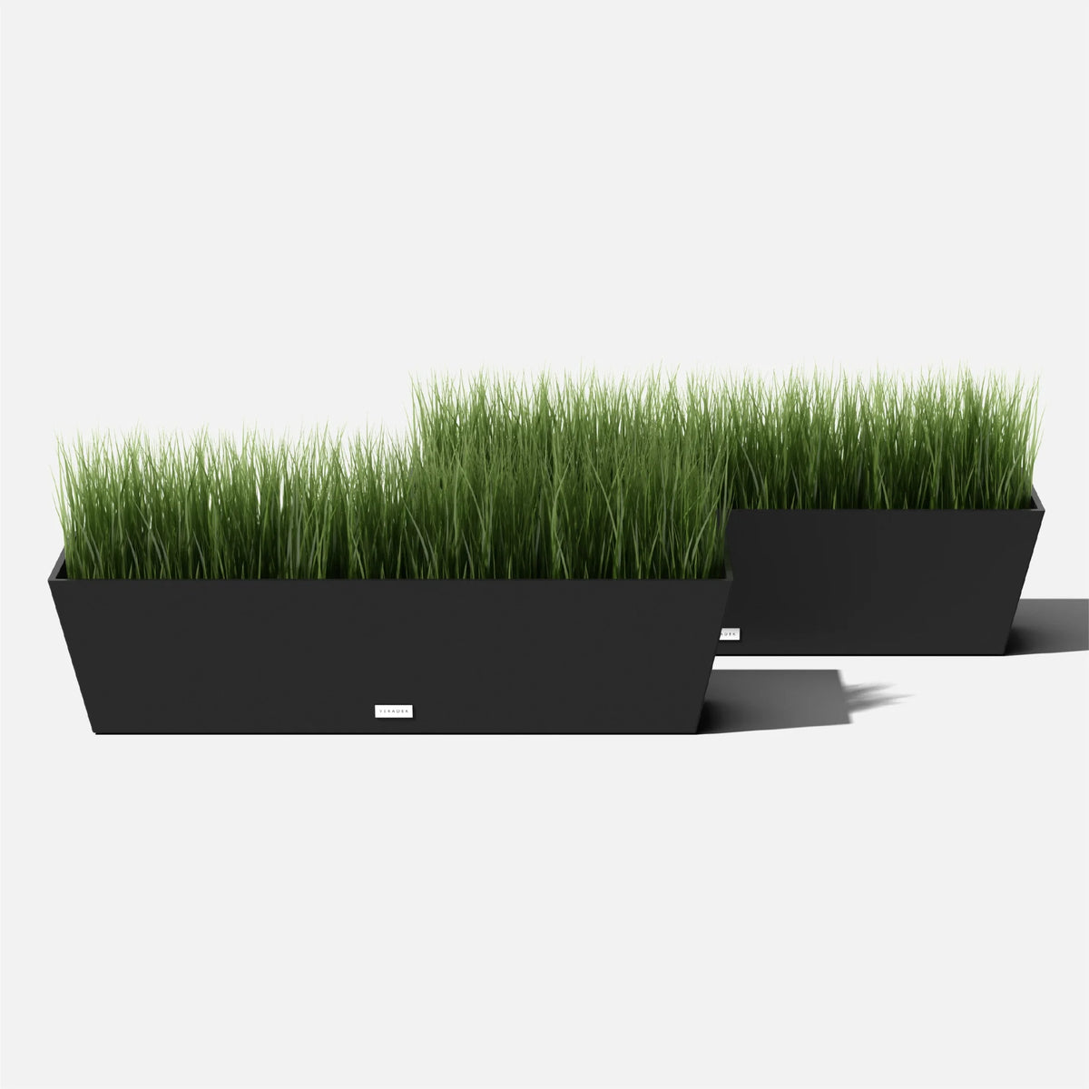 36" Plastic Planter 2-Pack Black X125872