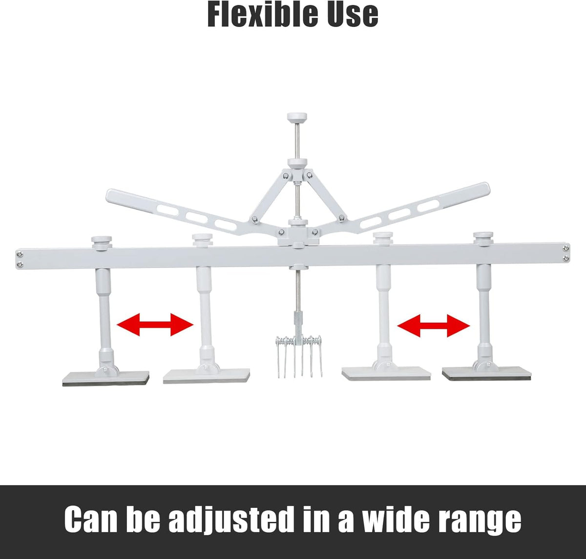 1100mm/43inch Dent Pull Level Bar Kit with 6-Claw Hook Z15301